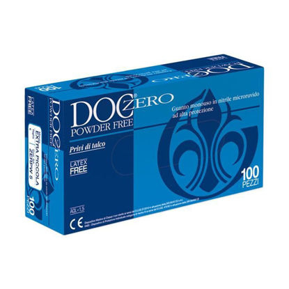 Immagine di Guanti in nitrile senza polvere DOC Zero Powder Free (conf.100 pz.)