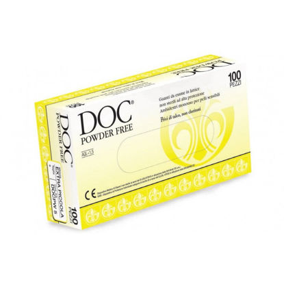 Immagine di Guanti in lattice senza polvere DOC Zero Powder Free (conf.100 pz.)